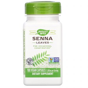 Senna Leaves 1350mg, 100 Vegan Capsules - Nature's Way