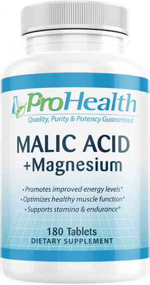 Malic Acid + Magnesium - 1200 Mg, 180 Tablets - ProHealth