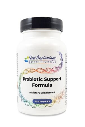 Probiotic Support Formula 60 capsules with saccharomyces boulardii- New Beginnings NUTRITIONALS