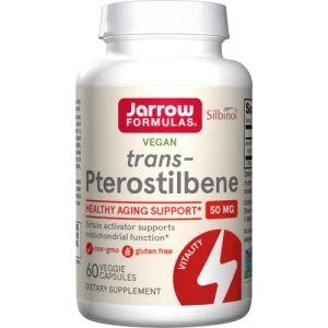 Trans-Pterostilbene 50mg, 60 Capsules - Jarrow Formulas