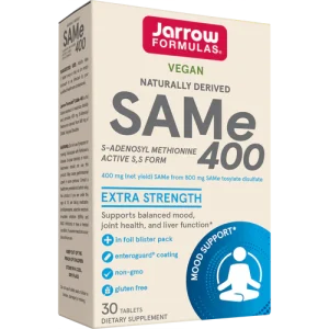 SAM-e (S-Adenosyl-L-Methionine) 400mg, 30 Enteric-Coated Tablets - Jarrow Formulas