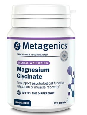 Magnesium Glycinate - 120 tabs - Metagenics