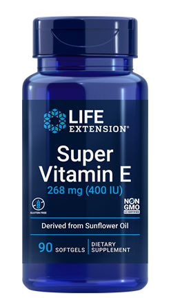 Super Vitamin E, 400 IU (268mg), 90 softgels - Life Extension