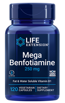 Mega Benfotiamine, 250 mg, 120 Veggie Caps - Life Extension