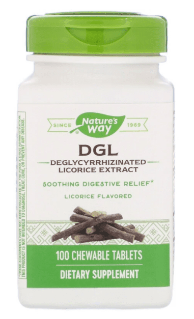 DGL, Original, 100 Chewable Tablets Licorice flavour - Nature's Way
