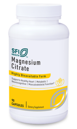 Magnesium Citrate 150mg, 90 Capsules - Klaire Labs