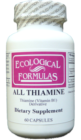 ALL THIAMINE (Vitamin B1) 50mg 60 capsules - Ecological Formulas