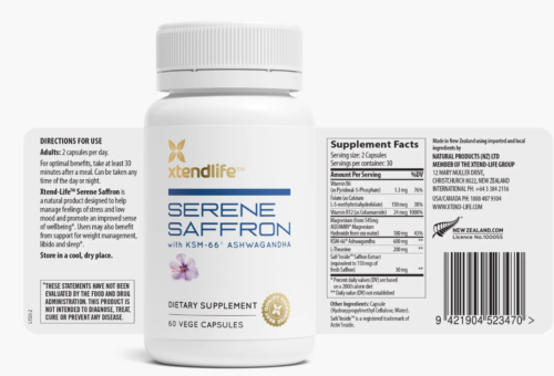 Serene Saffron (Neuro Natural Serenity) 60 Caps - Xtendlife