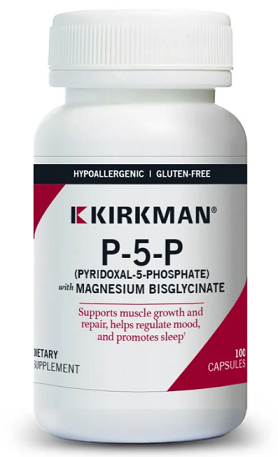 P-5-P with Magnesium Bisglycinate (Hypoallergenic), 100 Capsules - Kirkman Laboratories