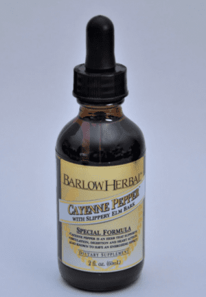 Cayenne Pepper Extract with Slippery Elm 2oz - Barlow Herbals