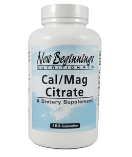 Calcium/Magnesium Citrate (180 Caps) (Cal/Mag) - New Beginnings