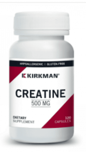Creatine 500 mg, 120 Capsules - Kirkman Labs (Hypoallergenic)