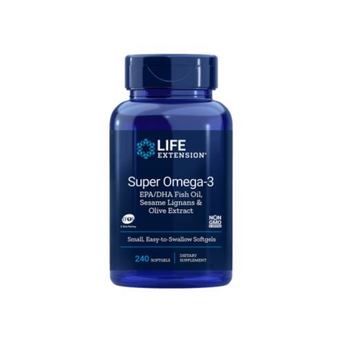 Super Omega-3, EPA/DHA with Sesame Lignans & Olive Fruit Extract, 240 Softgels - Life Extension