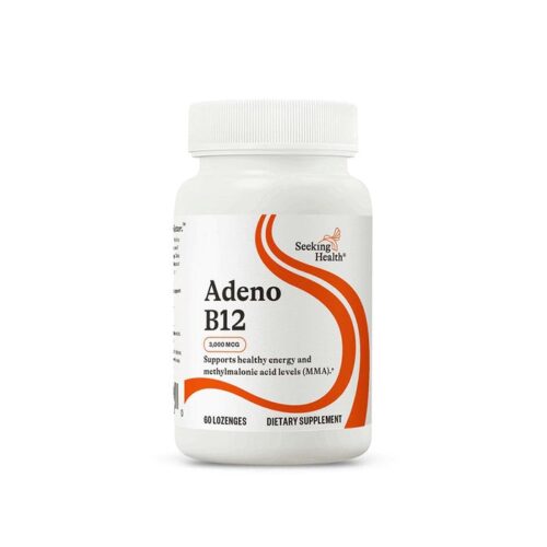 Side View of Adeno B12/B-12 - 60 Lozenges - Seeking Health.