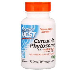 Curcumin Phytosome with Meriva 500mg, 60 Capsules - Doctor's Best