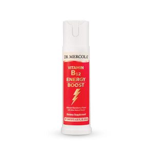 Vitamin B12/B-12 Energy Booster, Natural Blackberry Flavour, .85 fl oz (25 ml) - Dr. Mercola