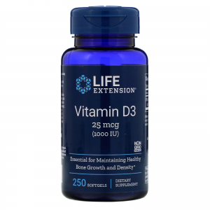 Vitamin D3 1000 IU, 250 Softgels - Life Extension
