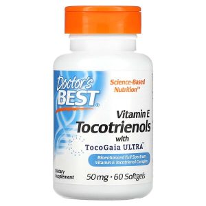 Vitamin E Tocotrienols with TocoGaia Ultra 50mg, 60 Softgels - Doctor's Best