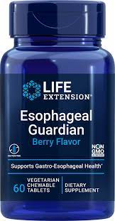 Esophageal Guardian, Natural Berry Flavour, 60 Chewable Tablets - Life Extension