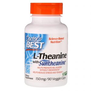 Suntheanine L-Theanine 150mg, 90 Capsules - Doctor's Best