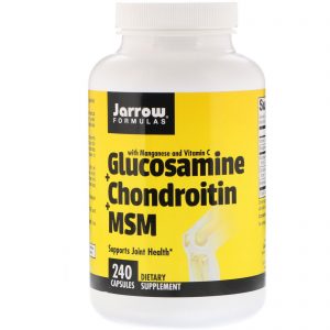 Glucosamine + Chondroitin + MSM, 240 Capsules - Jarrow Formulas