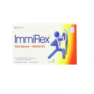 ImmiFlex (Beta Glucans + Vit D3) 250mg + 20mcg - 90 Capsules