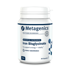 Iron Bisglycinate (formerly Ferrodyn), 60 Capsules - Metagenics