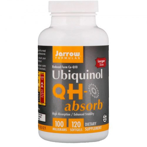 Ubiquinol QH-Absorb 100mg, 120 Softgels - Jarrow Formulas