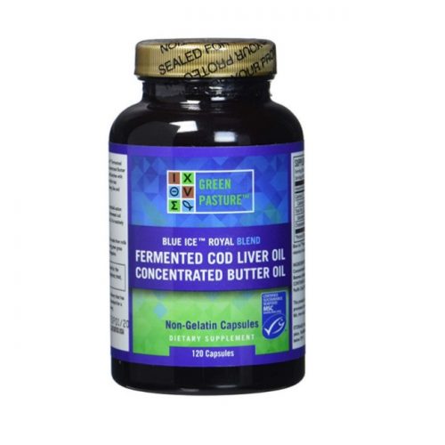 Blue Ice Royal Butter Oil & Fermented Cod Liver Oil Blend, 120 capsules - Green Pasture