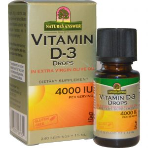 Vitamin D3 Drops, 4000 IU, 15 ml - Nature's Answer