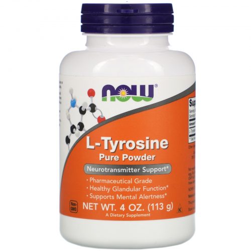 L-Tyrosine, 100% Pure Powder, 113g - Now Foods