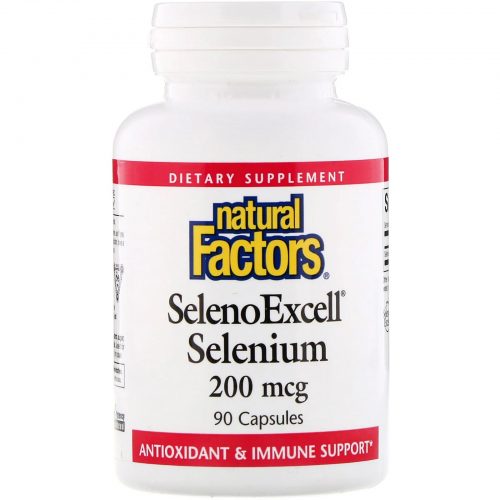 SelenoExcell Selenium Yeast, 200mcg, 90 Capsules - Natural Factors