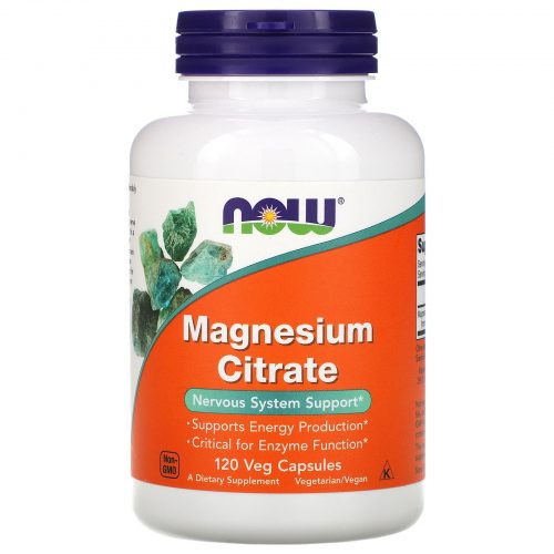 Magnesium Citrate, 120 Capsules - Now Foods