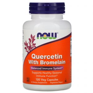 Quercetin with Bromelain, 120 Veg Capsules - Now Foods