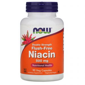 Flush-Free Niacin, Double Strength 500mg - 90 Capsules - Now Foods