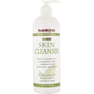 Skin Cleanser, Sensitive Skin, Fragrance Free - (473 ml) - Nutribiotic