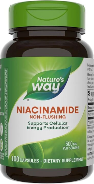 Niacinamide 500mg, 100 Capsules - Nature's Way