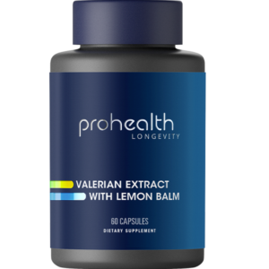 Valerian Extract with Lemon Balm - 160 mg, 60 capsules - ProHealth