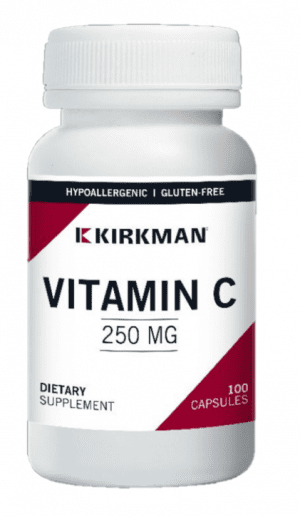 Vitamin C 250mg, 100 Capsules - Kirkman Laboratories