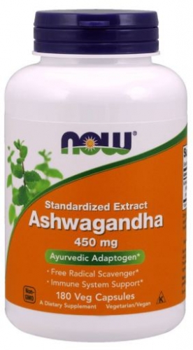 Ashwagandha, 450 mg, 180 Veg Capsules - Now Foods