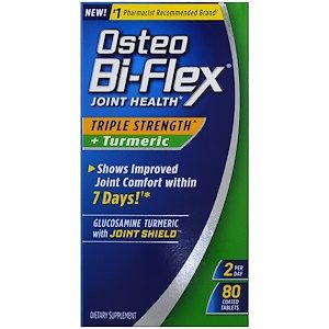 Osteo Bi-Flex, Joint Health, Triple Strength + Turmeric , 80 Coated Tablets - SOI*