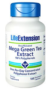 Mega Green Tea Extract (decaffeinated) - 100 caps - Life Extension