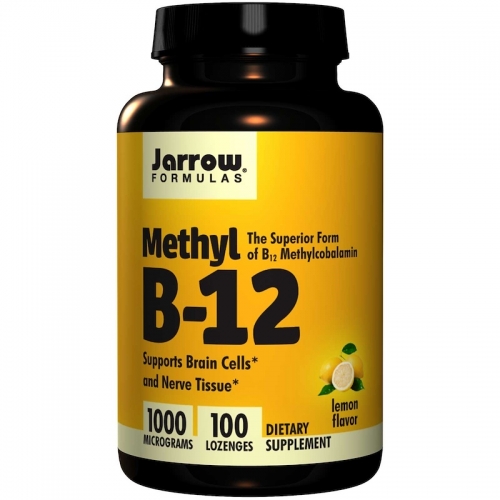 Methyl B-12/B12, Lemon Flavor, 1000 mcg, 100 Lozenges - Jarrow Formulas
