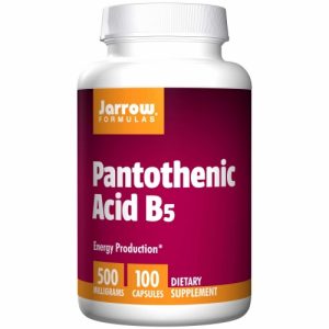 Pantothenic Acid B5, 500 mg, 100 Caps, Jarrow Formulas