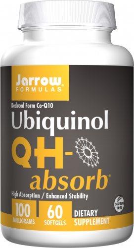 QH-Absorb (Ubiquinol) 100mg, 60 softgels - Jarrow Formulas