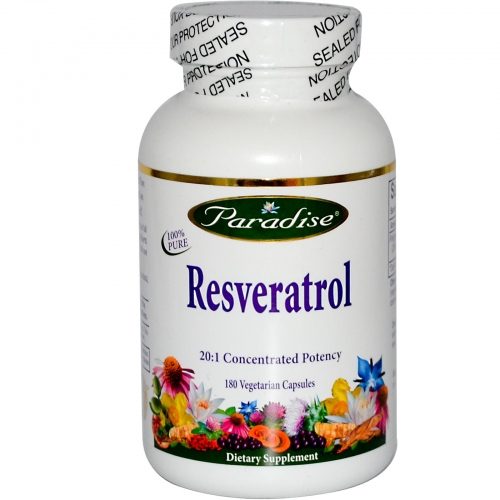 Resveratrol, 180 Veggie Caps - Paradise Herbs