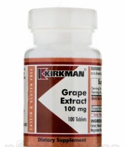 Grape Extract, 100 mg, 100 Tablets - Kirkman Labs - SOI**