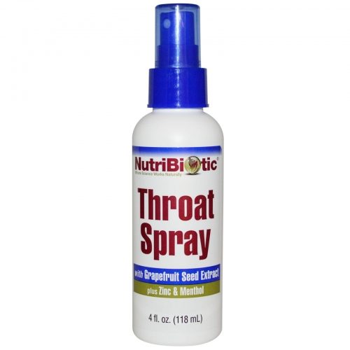 First Aid Throat Spray, 4 fl oz (118 ml) - NutriBiotic