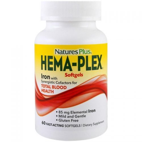 Hema-Plex, Nutritional Supplement for Total Blood Health, 60 Fast-Acting Softgels