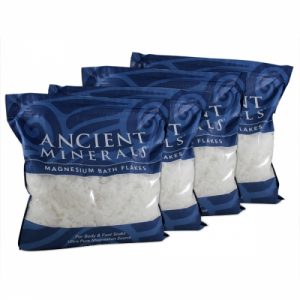 Magnesium Flakes Mega Pouch Pack of Four, 3.629kg - Ancient Minerals